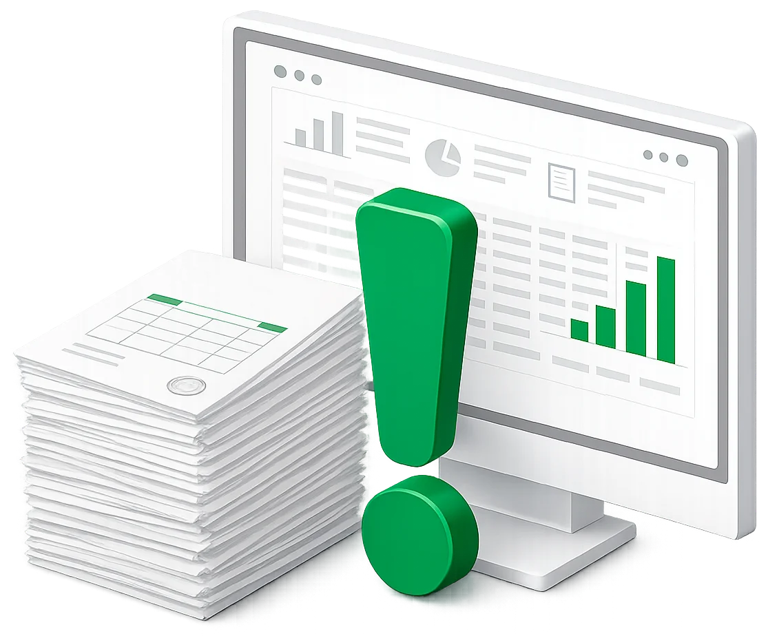Ручной перенос данных из Excel в 1С